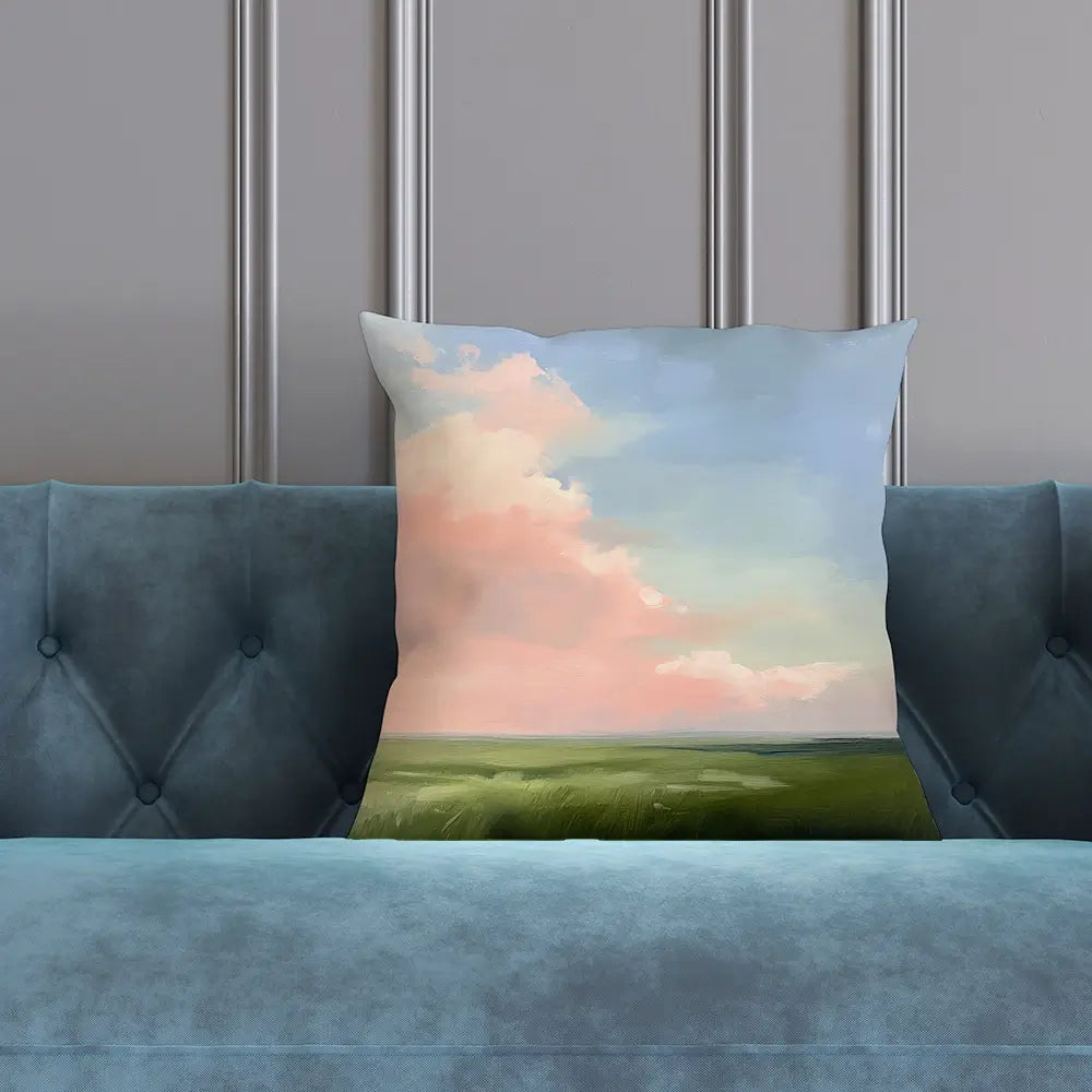 Pink Clouds Cushion Pink Clouds Cushion wall art product Tanya Ocean