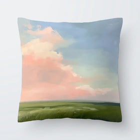 Pink Clouds Cushion Pink Clouds Cushion wall art product Tanya Ocean