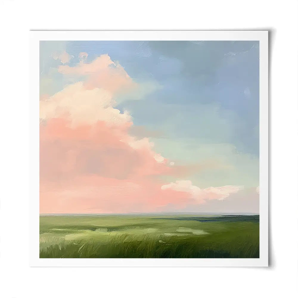 Pink Clouds Square Art Print Pink Clouds Square Art Print wall art product Tanya Ocean