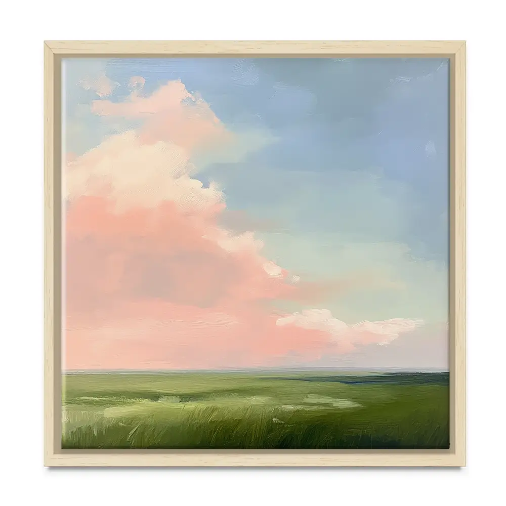 Pink Clouds Square Canvas Print Pink Clouds Square Canvas Print wall art product Tanya Ocean