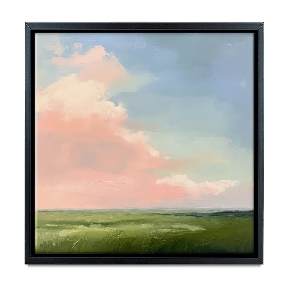 Pink Clouds Square Canvas Print Pink Clouds Square Canvas Print wall art product Tanya Ocean