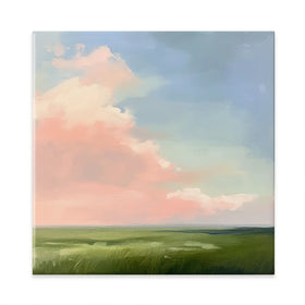 Pink Clouds Square Canvas Print Pink Clouds Square Canvas Print wall art product Tanya Ocean
