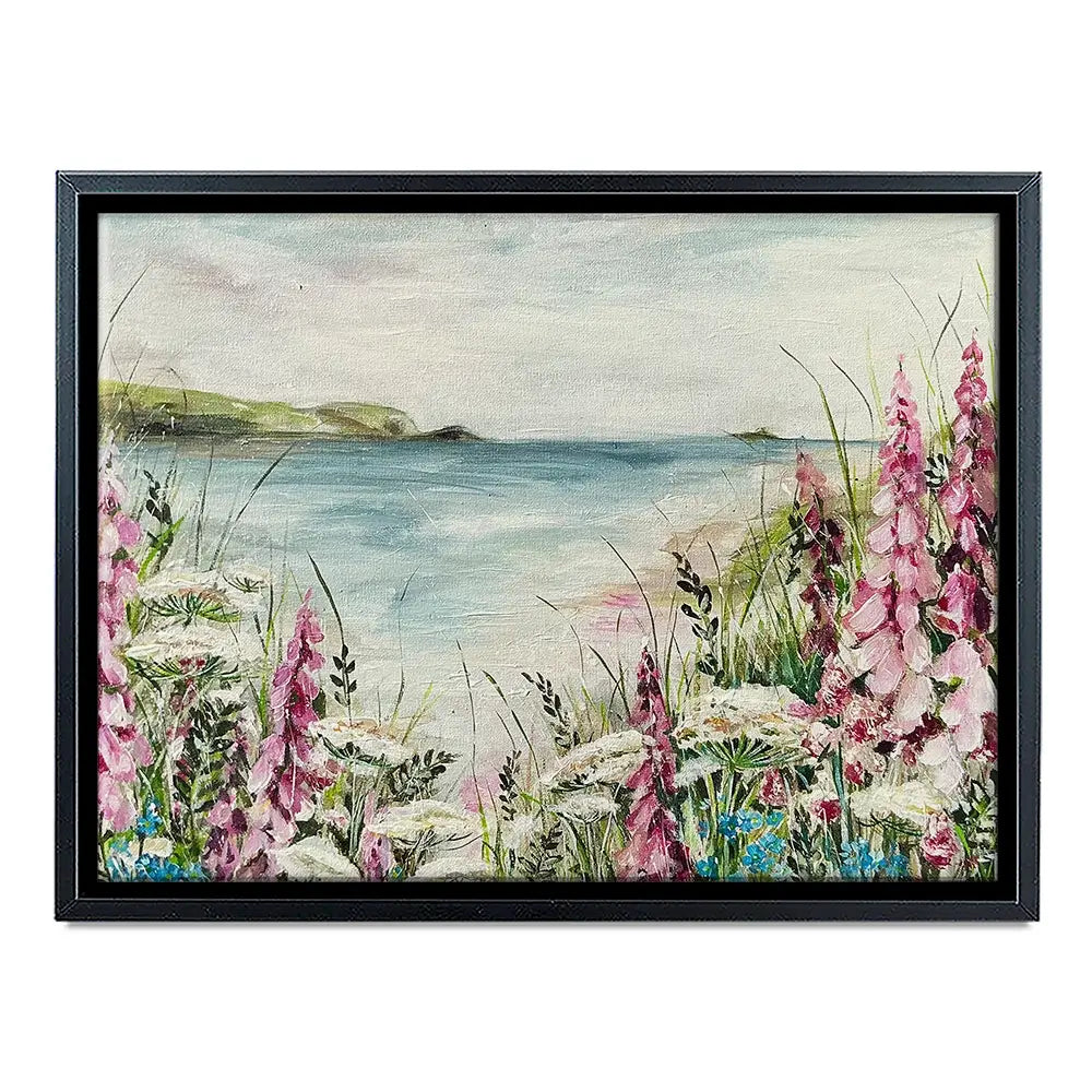 Pink Coastal Flowers 2 Canvas Print Pink Coastal Flowers 2 Canvas Print wall art product Nicola Jane Rowles