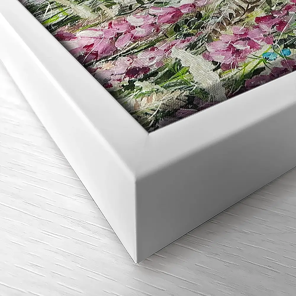 Pink Coastal Flowers Canvas Print Pink Coastal Flowers Canvas Print wall art product Nicola Jane Rowles