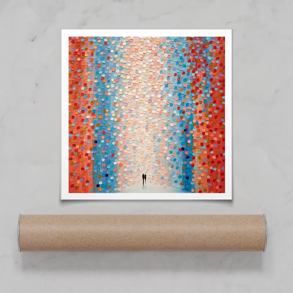 Pink Day Square Art Print Pink Day Square Art Print wall art product Art Print Shop
