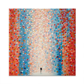 Pink Day Square Canvas Print Pink Day Square Canvas Print wall art product Art Print Shop