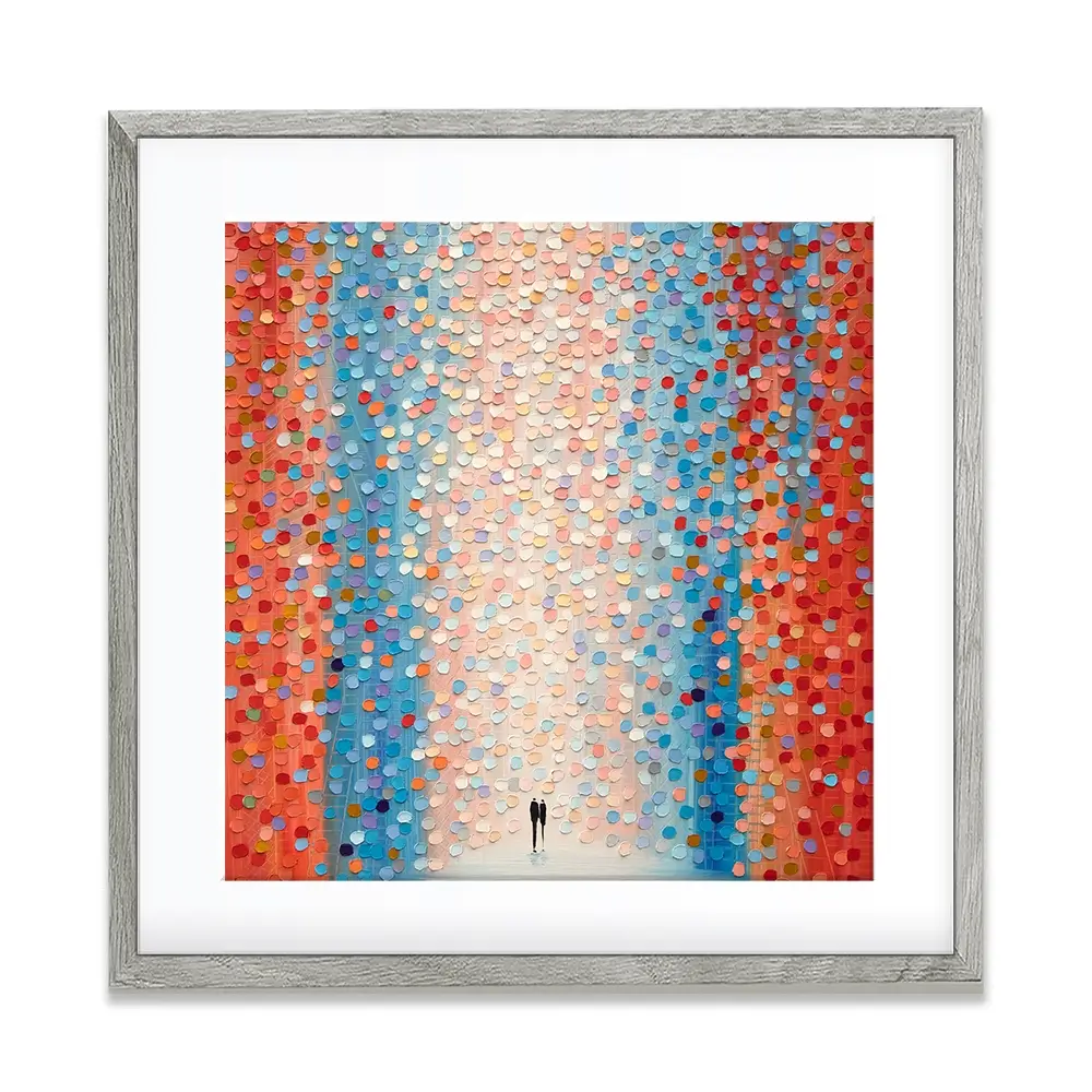 Pink Day Square Framed Art Print Pink Day Square Framed Art Print wall art product Art Print Shop