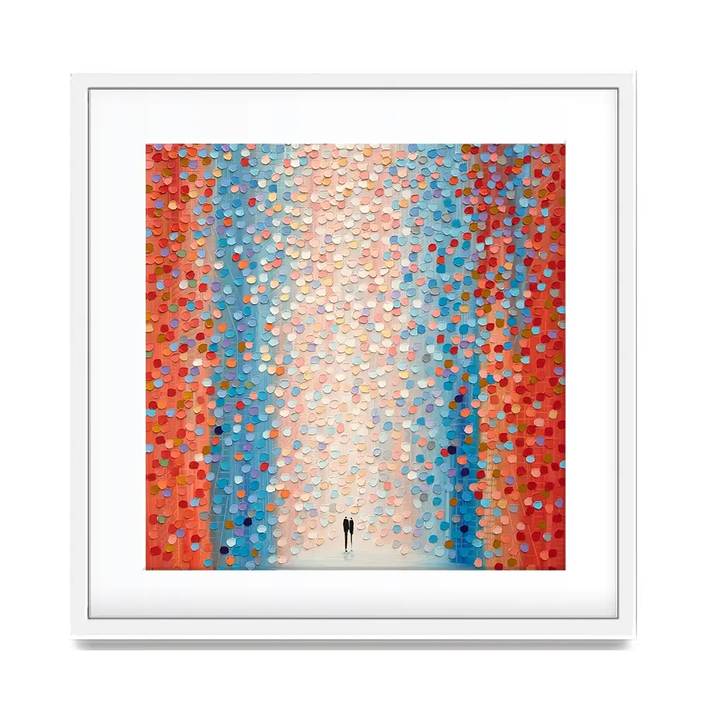 Pink Day Square Framed Art Print Pink Day Square Framed Art Print wall art product Art Print Shop