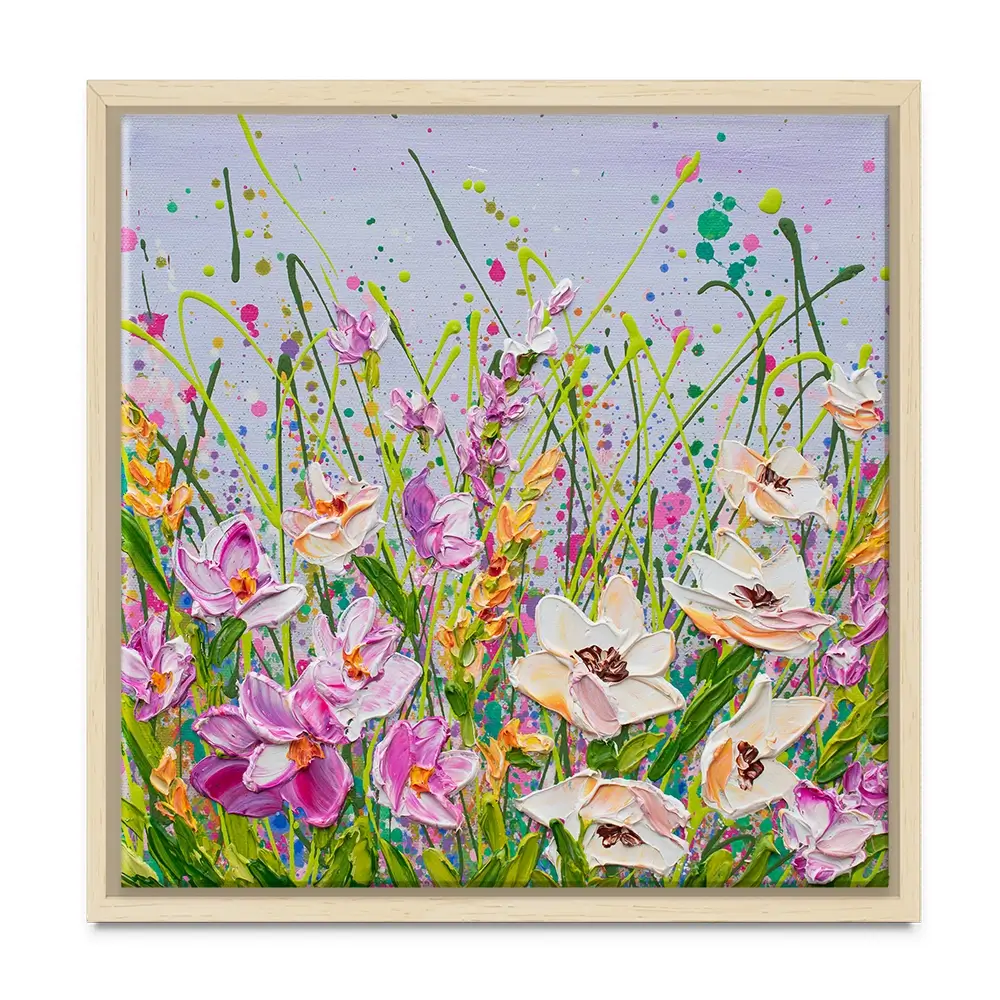 Pink Florals Canvas Print Pink Florals Canvas Print wall art product Olga Tkachyk