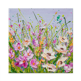 Pink Florals Canvas Print Pink Florals Canvas Print wall art product Olga Tkachyk