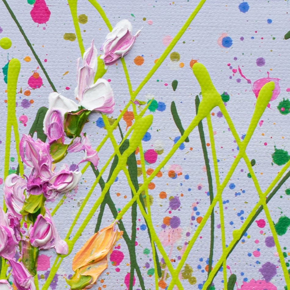 Pink Florals Canvas Print wall art product Olga Tkachyk