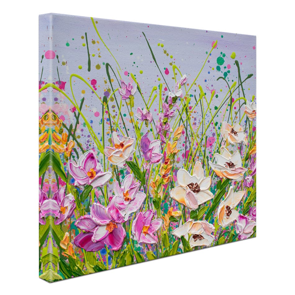 Pink Florals Canvas Print wall art product Olga Tkachyk
