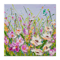 Pink Florals Canvas Print wall art product Olga Tkachyk