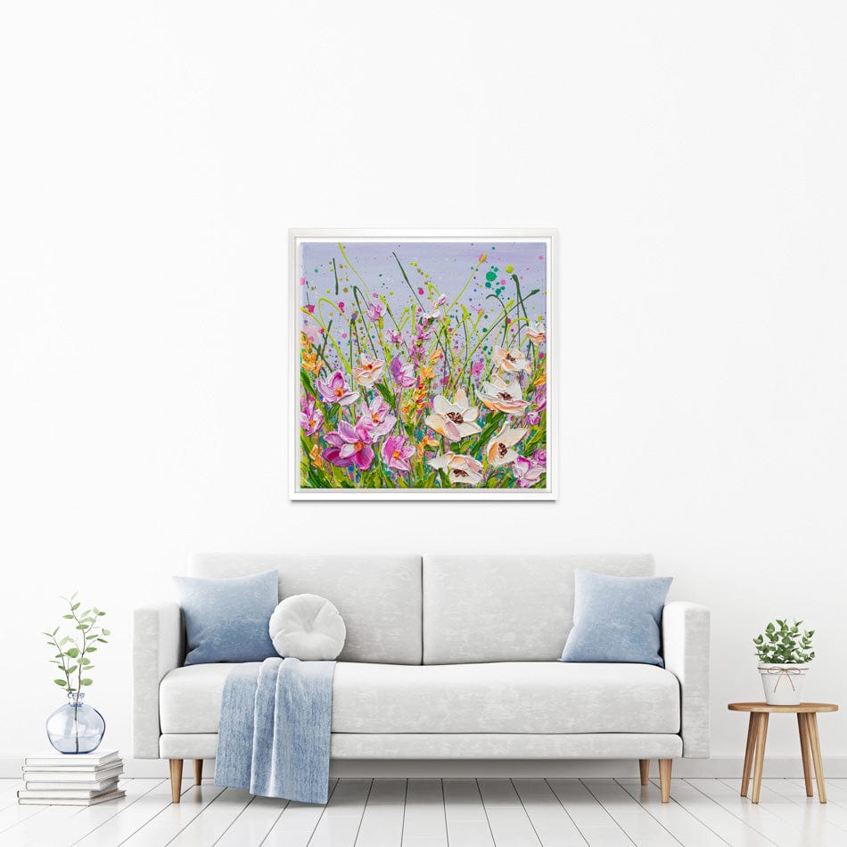 Pink Florals Canvas Print wall art product Olga Tkachyk