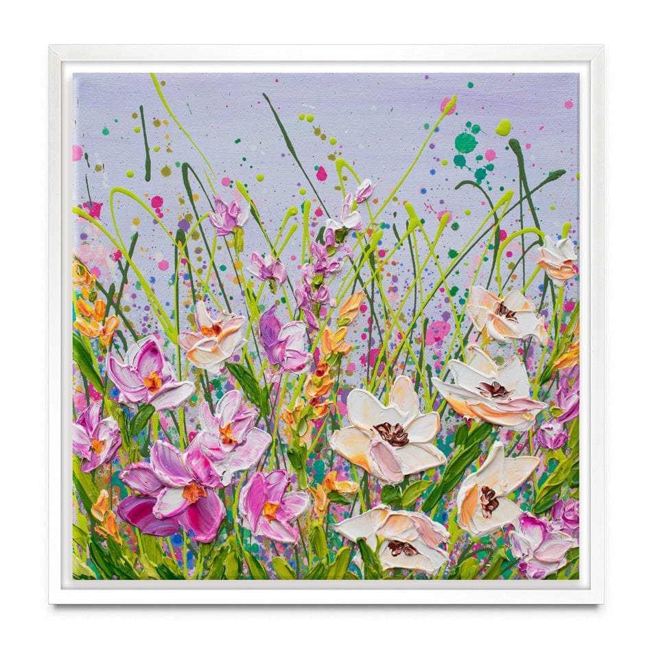 Pink Florals Canvas Print wall art product Olga Tkachyk
