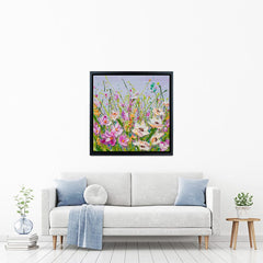 Pink Florals Canvas Print wall art product Olga Tkachyk
