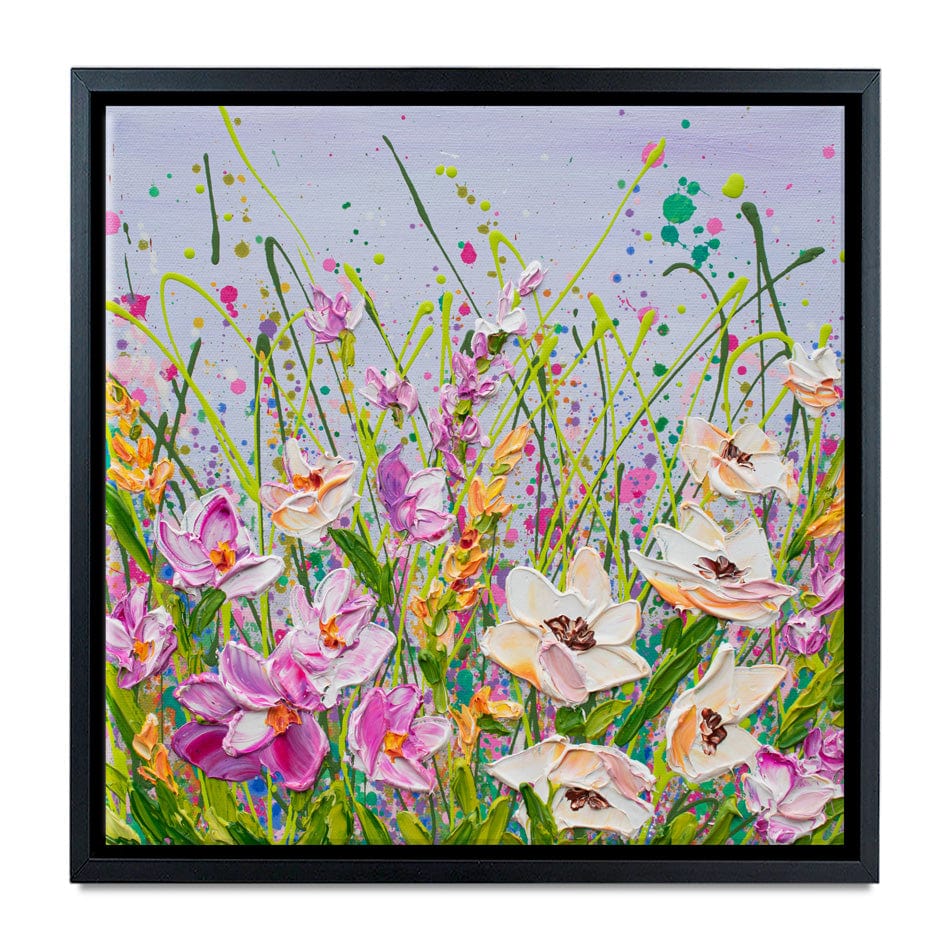 Pink Florals Canvas Print wall art product Olga Tkachyk