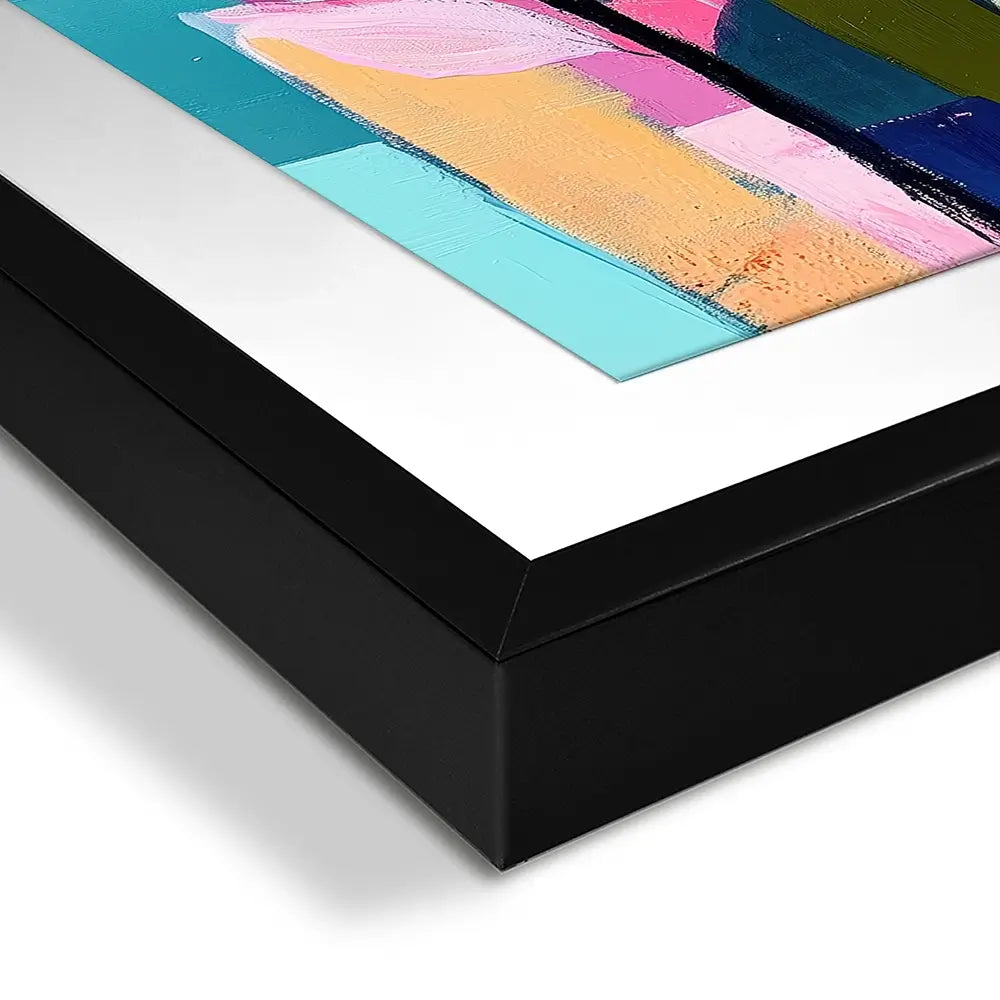 Pink Flower Pop 2 Square Framed Art Print Pink Flower Pop 2 Square Framed Art Print wall art product Tanya Ocean