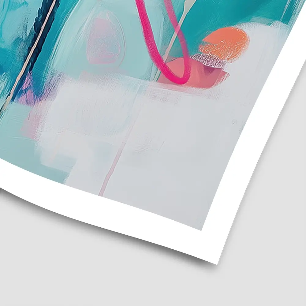 Pink Flower Pop Square Art Print Pink Flower Pop Square Art Print wall art product Tanya Ocean