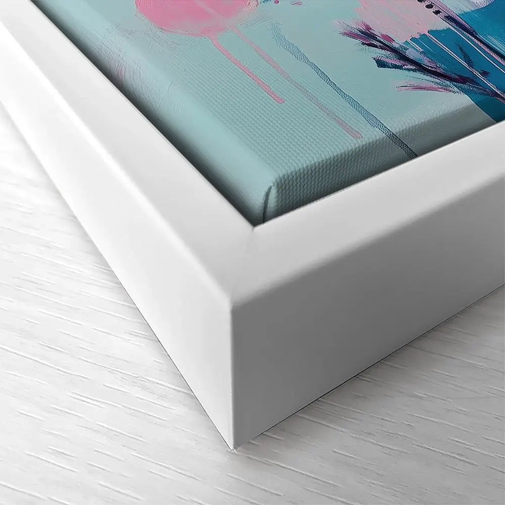 Pink Flower Pop Square Canvas Print Pink Flower Pop Square Canvas Print wall art product Tanya Ocean