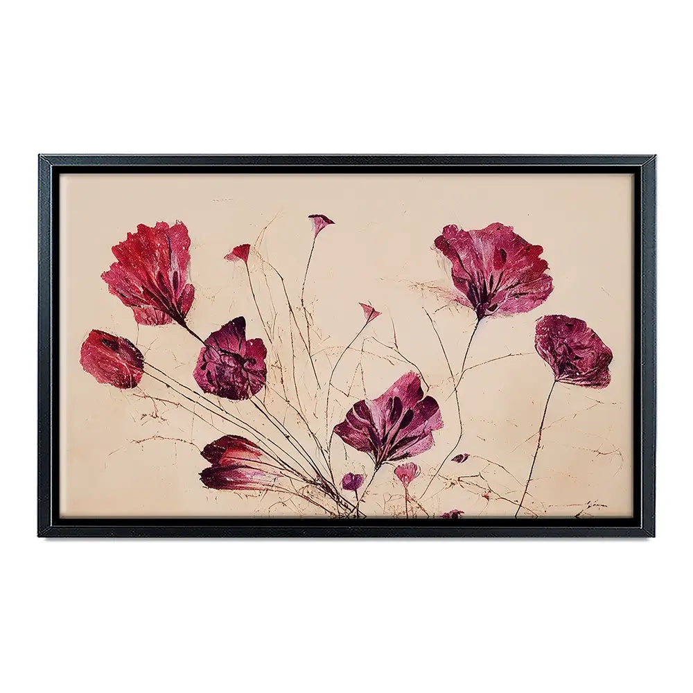 Pink Flowers Canvas Print Pink Flowers Canvas Print wall art product Treechild