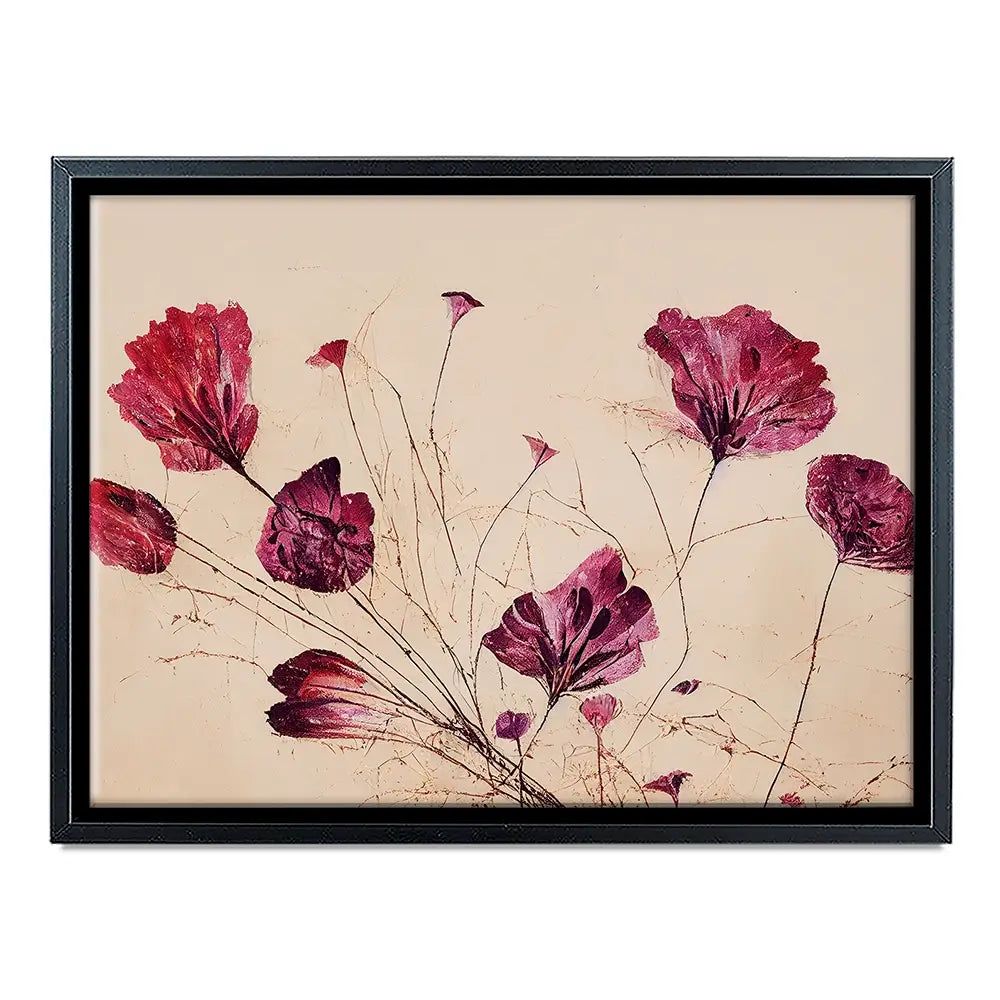 Pink Flowers Canvas Print Pink Flowers Canvas Print wall art product Treechild