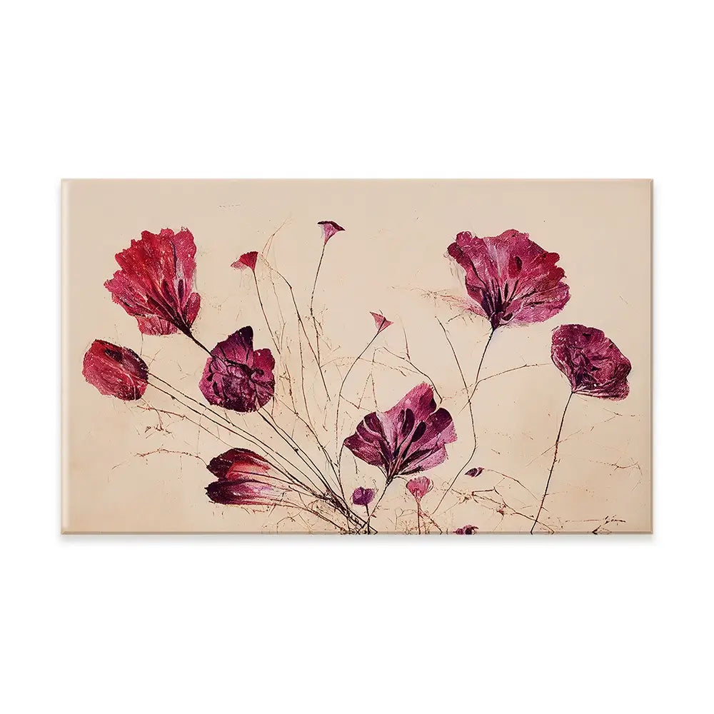 Pink Flowers Canvas Print Pink Flowers Canvas Print wall art product Treechild