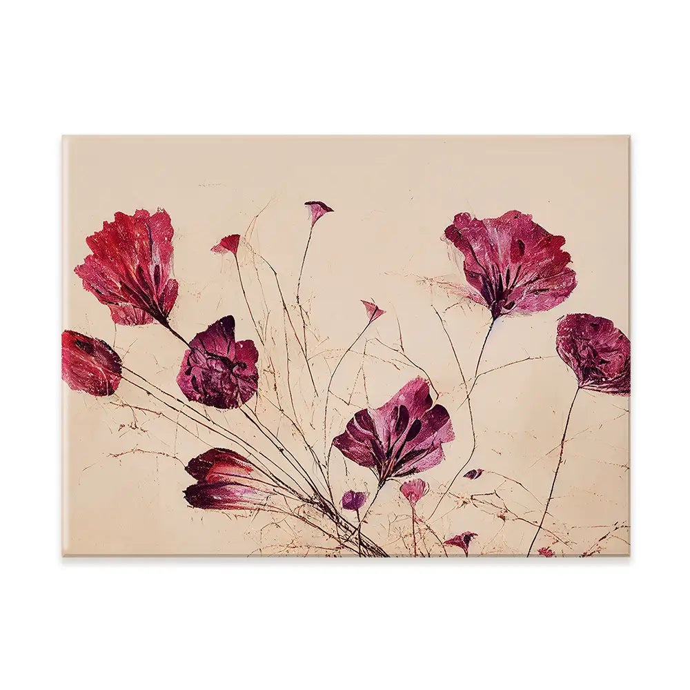 Pink Flowers Canvas Print Pink Flowers Canvas Print wall art product Treechild