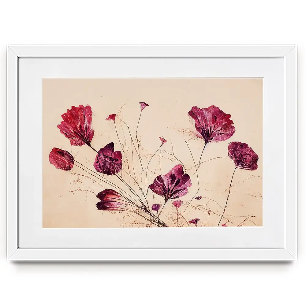Pink Flowers Framed Art Print Pink Flowers Framed Art Print wall art product Treechild
