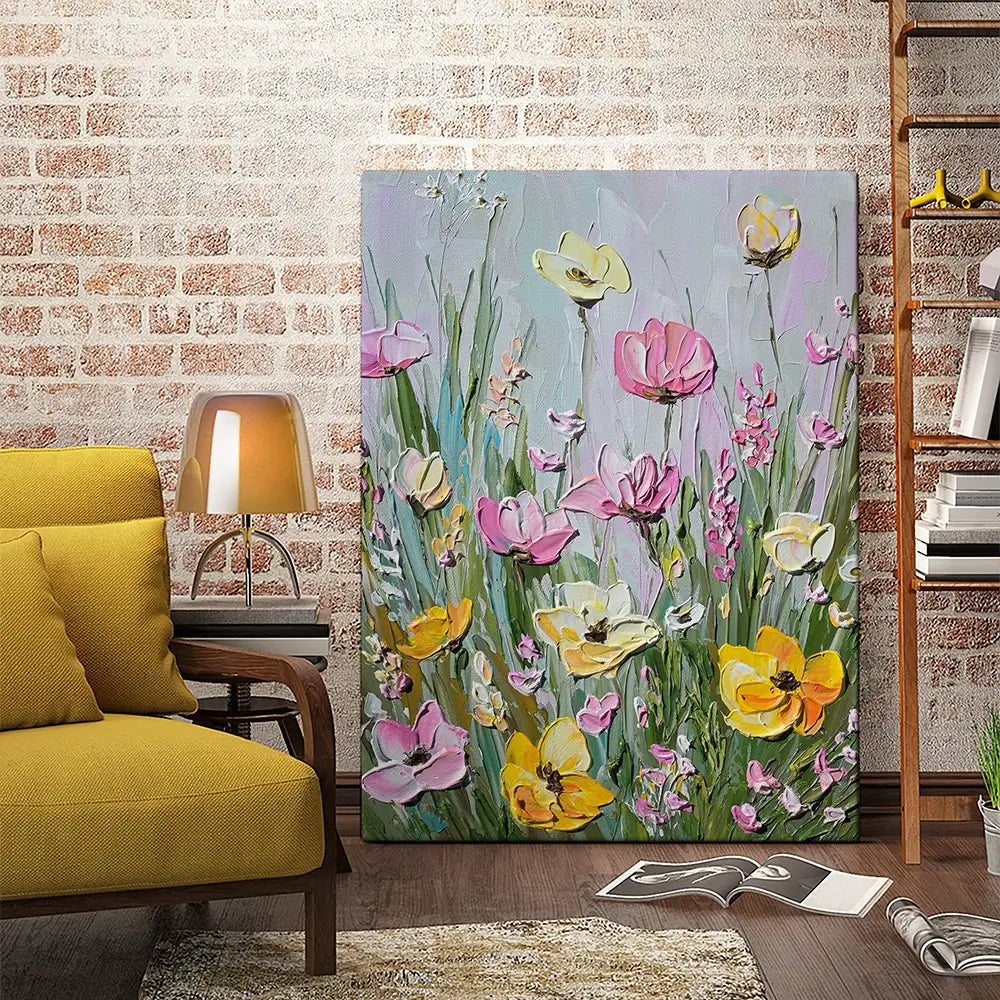 Pink Haze Florals Canvas Print Pink Haze Florals Canvas Print wall art product Olga Tkachyk