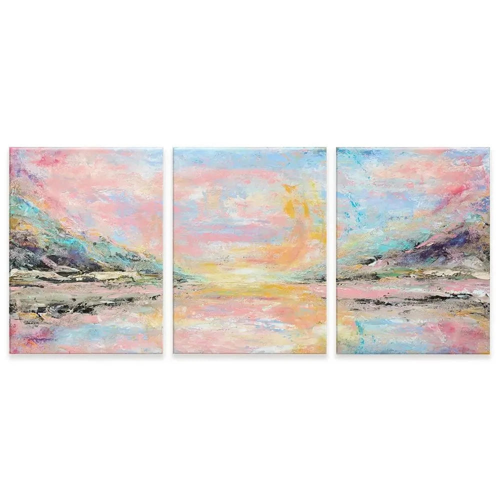 Pink Haze Trio Canvas Print Pink Haze Trio Canvas Print wall art product Larisa Lavrova / Shutterstock