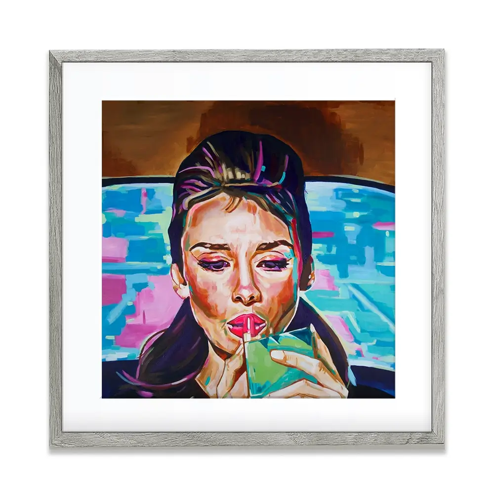 Pink In The Afternoon Square Framed Art Print Pink In The Afternoon Square Framed Art Print wall art product Juliet Stockton