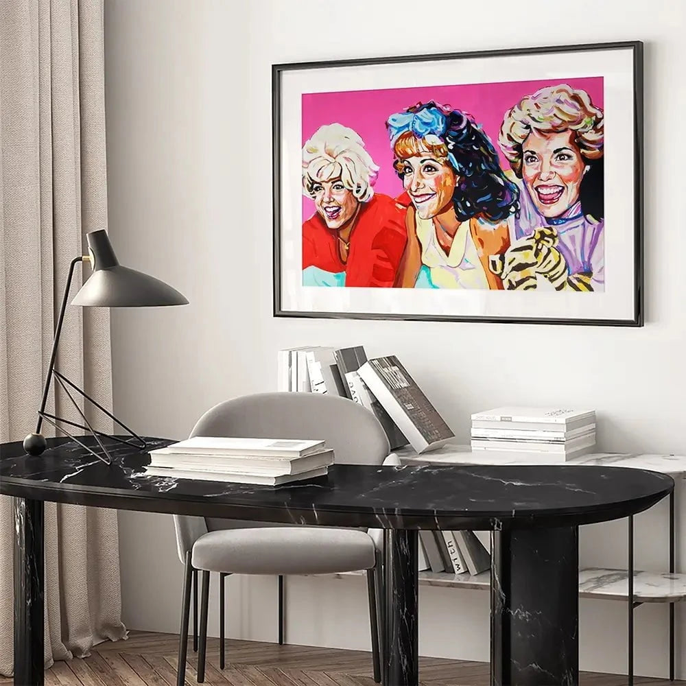 Pink Ladies Framed Art Print Pink Ladies Framed Art Print wall art product Juliet Stockton