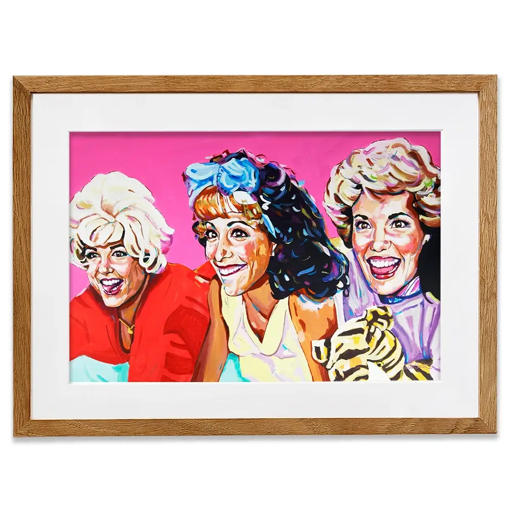 Pink Ladies Framed Art Print Pink Ladies Framed Art Print wall art product Juliet Stockton