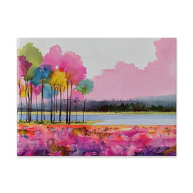 Pink Lake View Canvas Print Pink Lake View Canvas Print wall art product David Alexander Elder