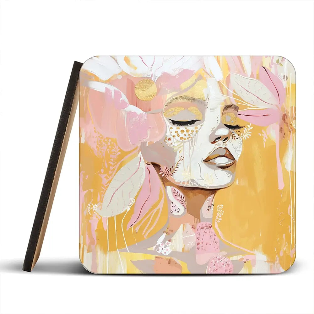 Pink Lemonade Coaster Set Pink Lemonade Coaster Set wall art product Bella Eve
