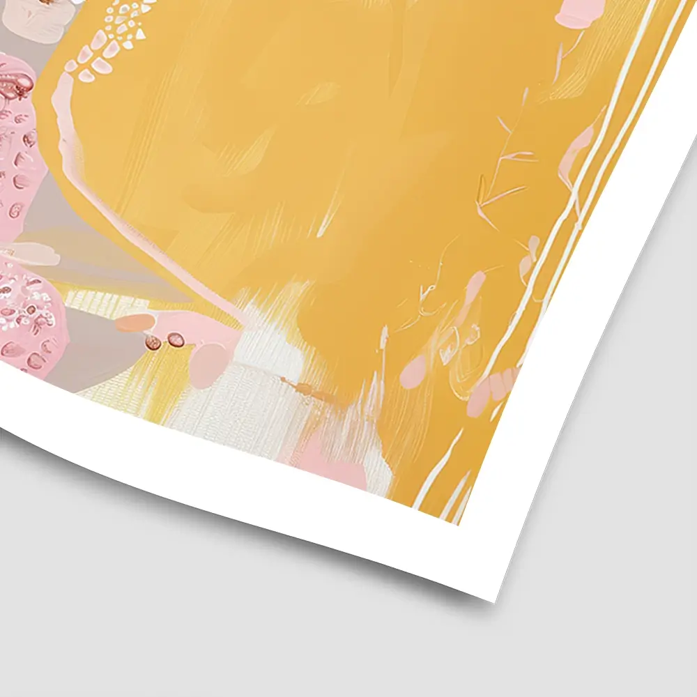Pink Lemonade Square Art Print Pink Lemonade Square Art Print wall art product Bella Eve