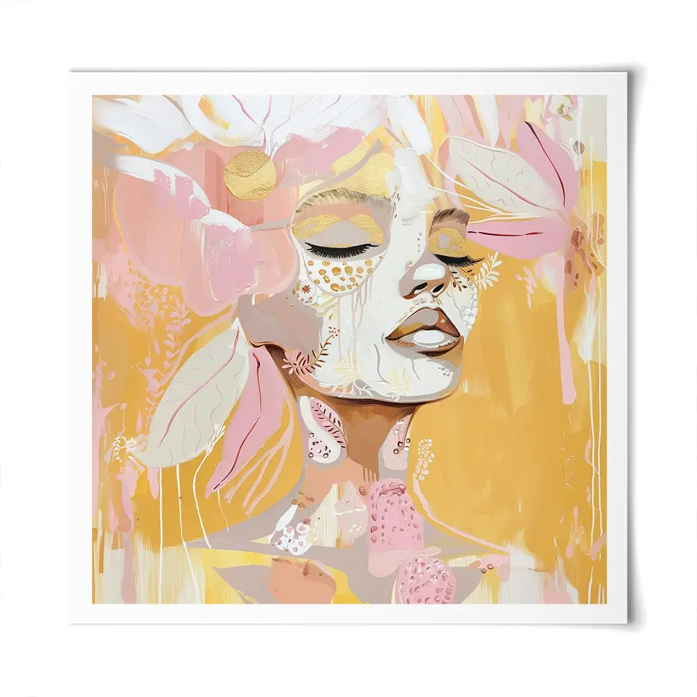 Pink Lemonade Square Art Print Pink Lemonade Square Art Print wall art product Bella Eve