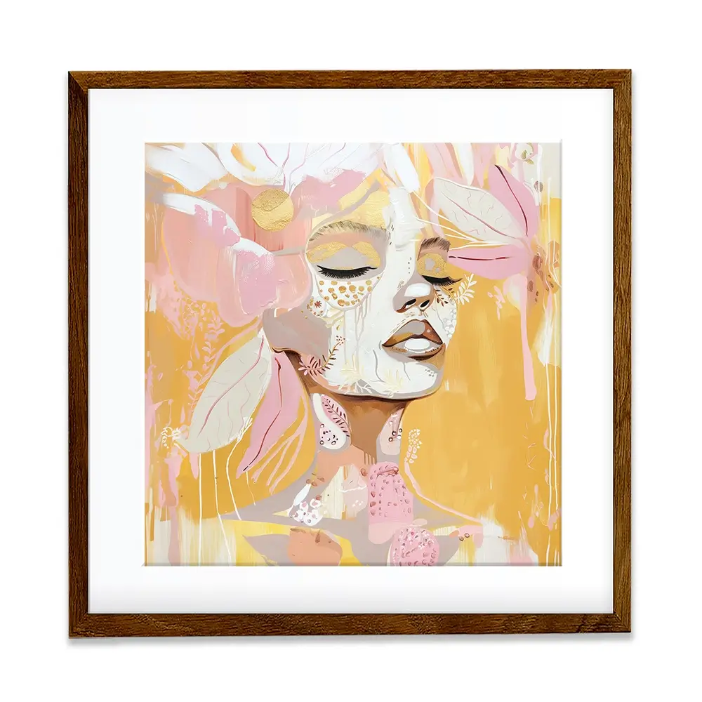Pink Lemonade Square Framed Art Print Pink Lemonade Square Framed Art Print wall art product Bella Eve