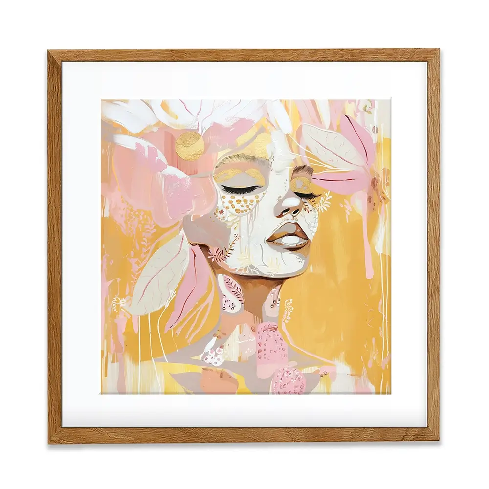 Pink Lemonade Square Framed Art Print Pink Lemonade Square Framed Art Print wall art product Bella Eve