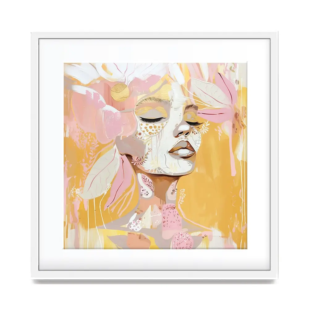 Pink Lemonade Square Framed Art Print Pink Lemonade Square Framed Art Print wall art product Bella Eve