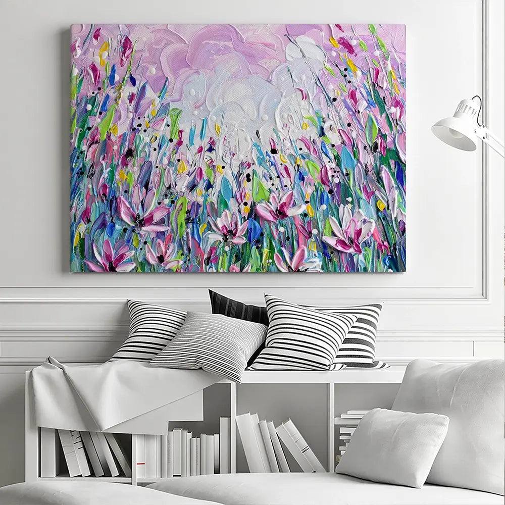 Pink Meadow 2 Canvas Print Pink Meadow 2 Canvas Print wall art product Olga Tkachyk