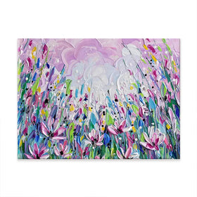 Pink Meadow 2 Canvas Print Pink Meadow 2 Canvas Print wall art product Olga Tkachyk