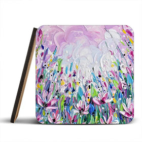Pink Meadow 2 Coaster Set Pink Meadow 2 Coaster Set wall art product Olga Tkachyk