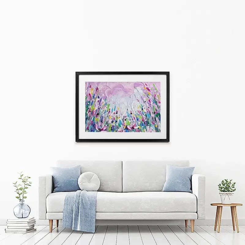 Pink Meadow 2 Framed Art Print Pink Meadow 2 Framed Art Print wall art product Olga Tkachyk
