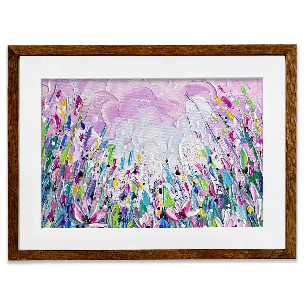 Pink Meadow 2 Framed Art Print Pink Meadow 2 Framed Art Print wall art product Olga Tkachyk