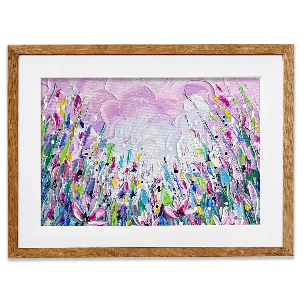 Pink Meadow 2 Framed Art Print Pink Meadow 2 Framed Art Print wall art product Olga Tkachyk