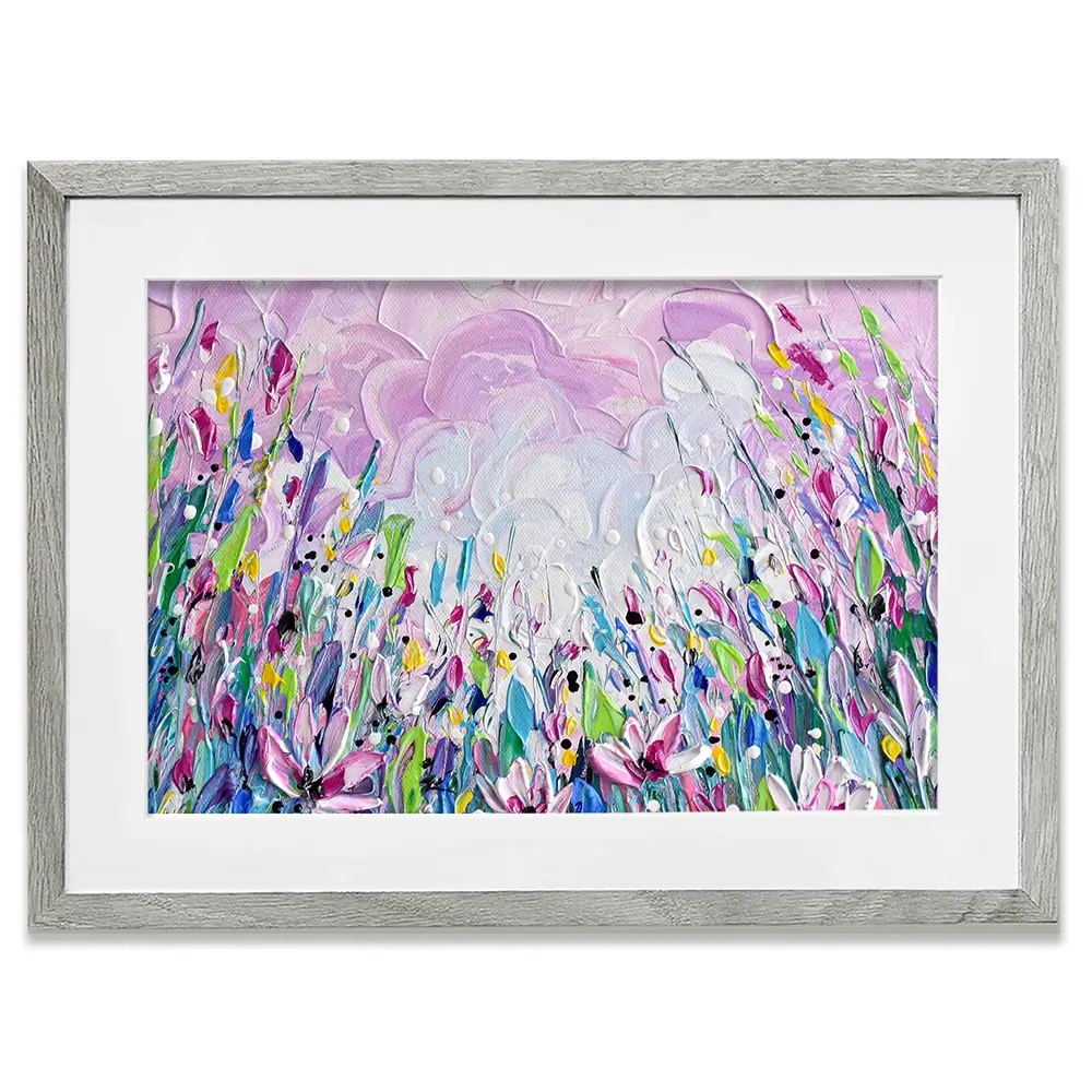 Pink Meadow 2 Framed Art Print Pink Meadow 2 Framed Art Print wall art product Olga Tkachyk