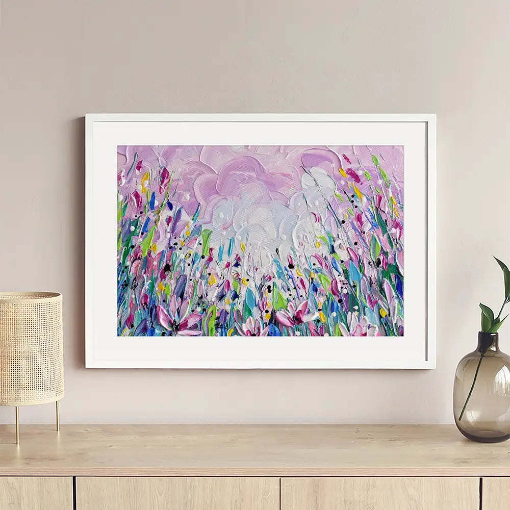 Pink Meadow 2 Framed Art Print Pink Meadow 2 Framed Art Print wall art product Olga Tkachyk