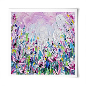 Pink Meadow 2 Square Art Print Pink Meadow 2 Square Art Print wall art product Olga Tkachyk